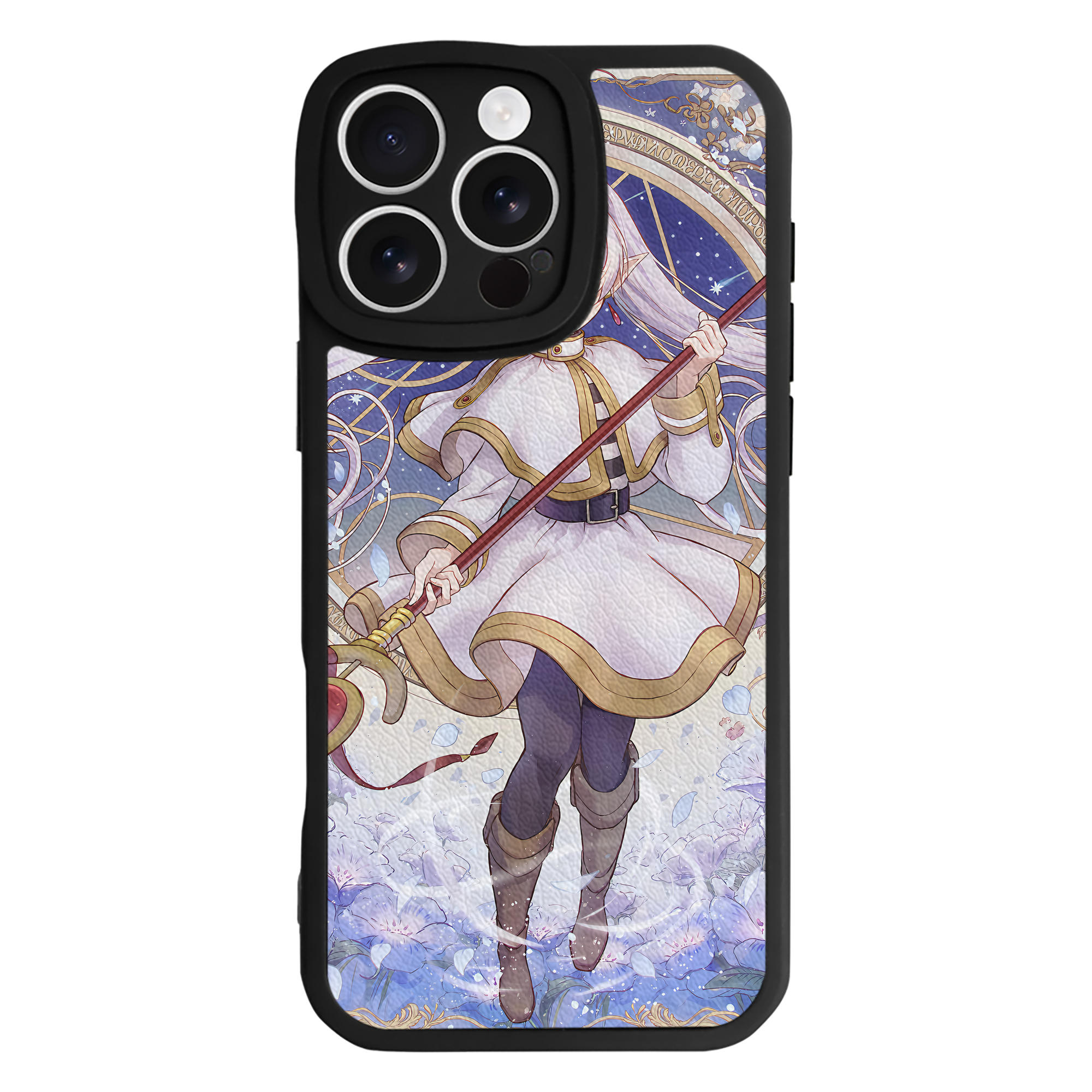 （画像用） 葬送のフリーレン Frieren 【iPhone 16シリーズ対応】シリコンスマホケース（レザー調） 材質：シリコン
